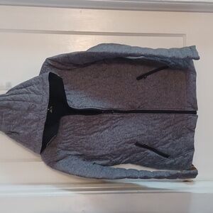 HFX hooded jacket women's size large gray black